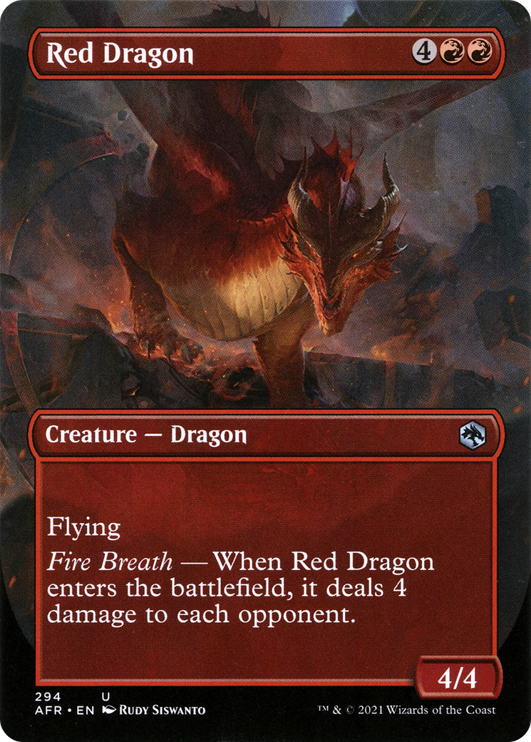 Red Dragon (AFR-294) - Adventures in the Forgotten Realms (Borderless)