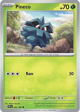 Pineco 002/162 - SV05 Temporal Forces Reverse Holofoil