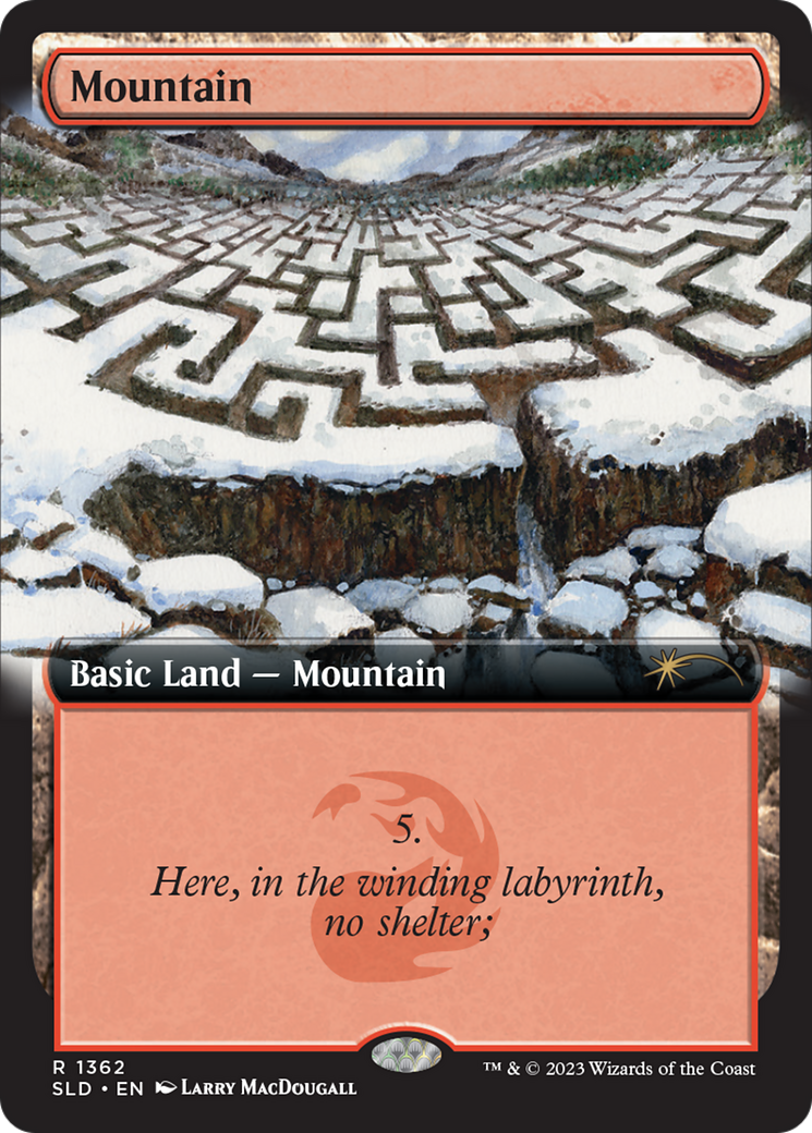 Mountain (SLD-1362) - Secret Lair Drop: (Extended Art) Foil