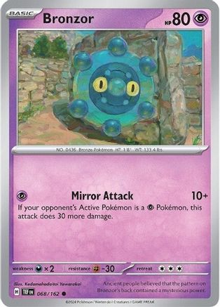 Bronzor 068/162 - SV05 Temporal Forces Reverse Holofoil