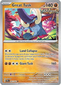 Great Tusk 097/162 - SV05 Temporal Forces Reverse Holofoil