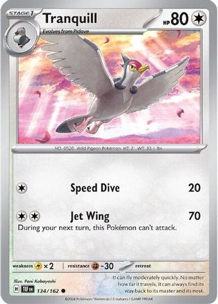 Tranquill 134/162 - SV05 Temporal Forces Reverse Holofoil