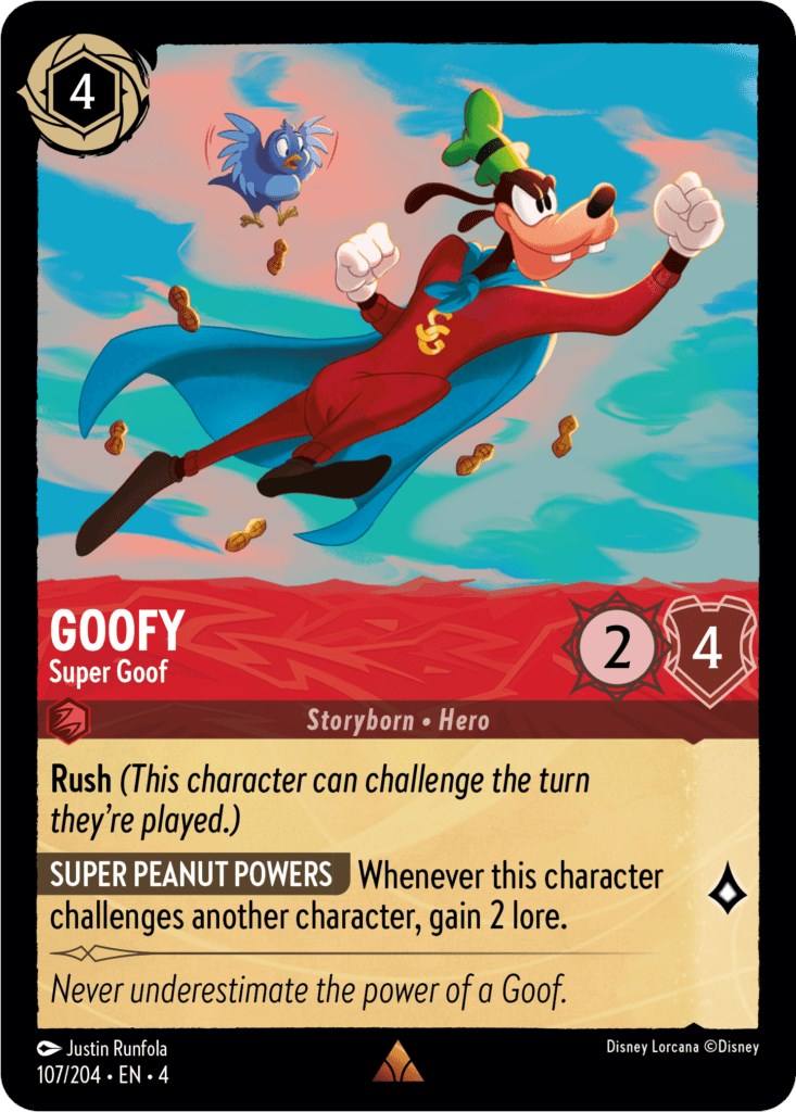 Goofy - Super Goof (107/204) - Ursulas Return Cold Foil