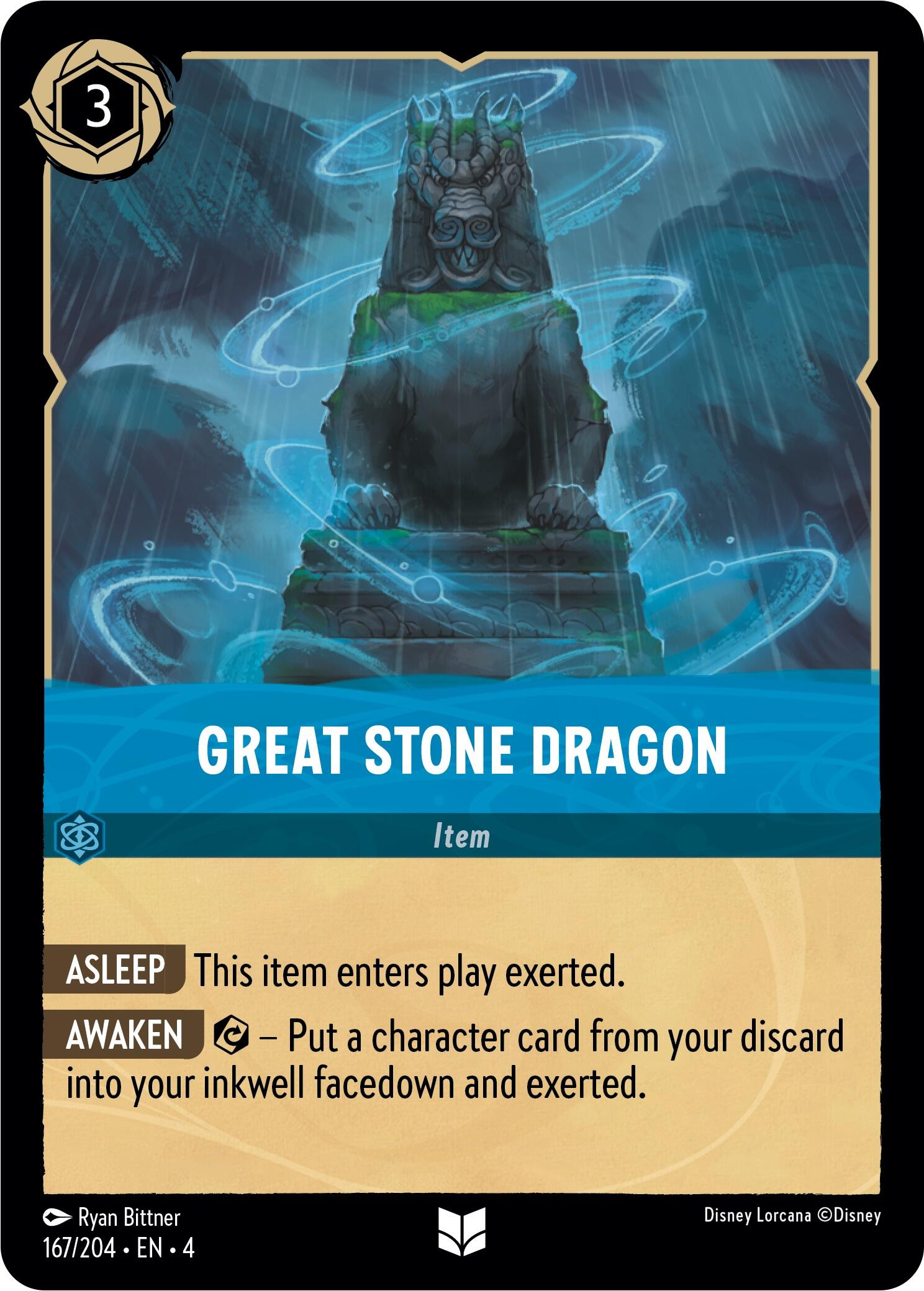 Great Stone Dragon (167/204) - Ursulas Return Cold Foil