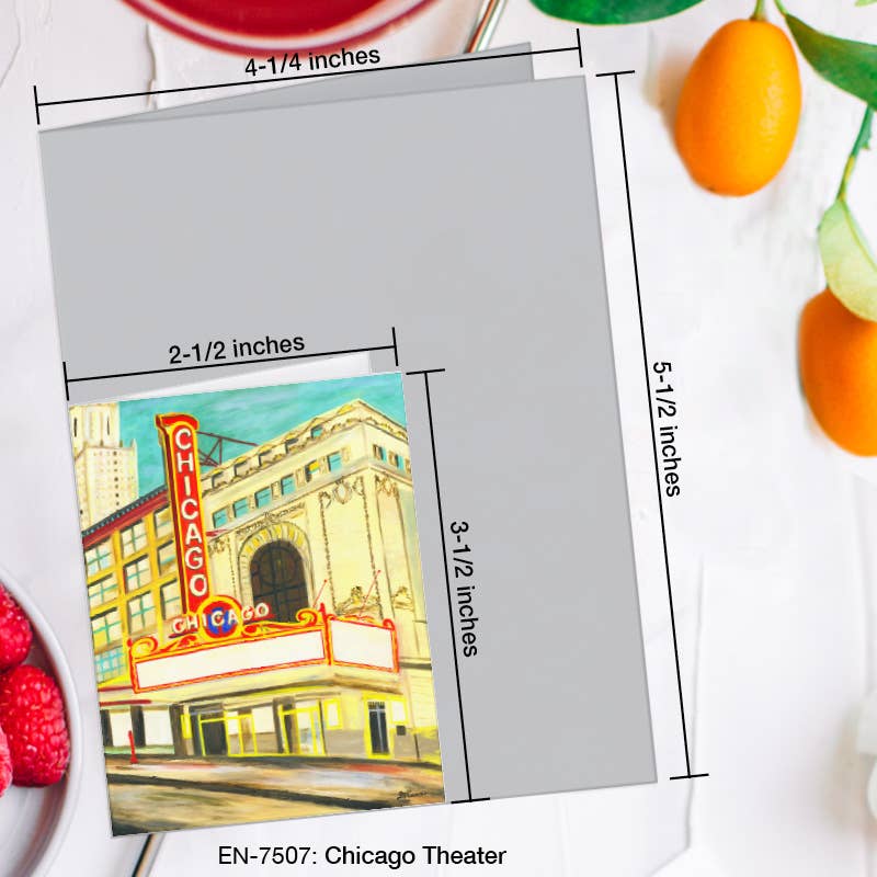 Chicago Theater, Greeting Card (#7507A)