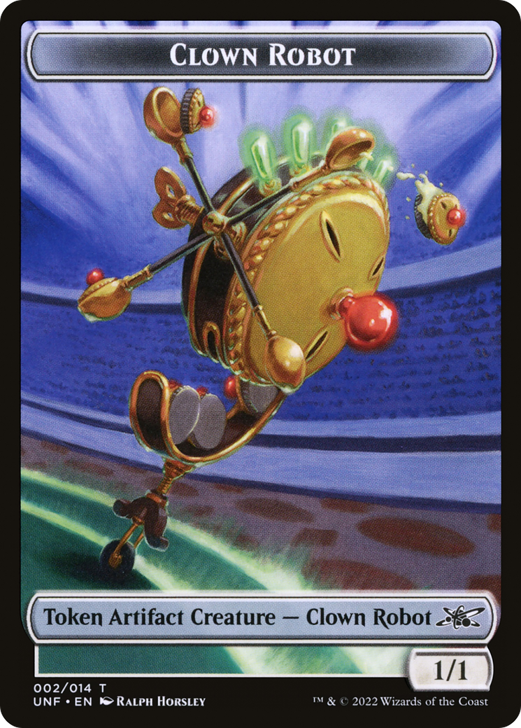 Clown Robot (UNF-002) - Unfinity Tokens Foil