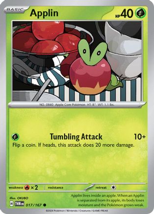 Applin 017/167 - SV06 Twilight Masquerade Reverse Holofoil