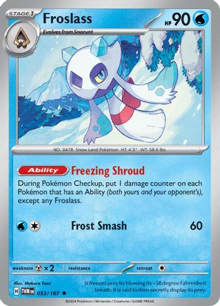 Froslass 053/167 - SV06 Twilight Masquerade Holofoil