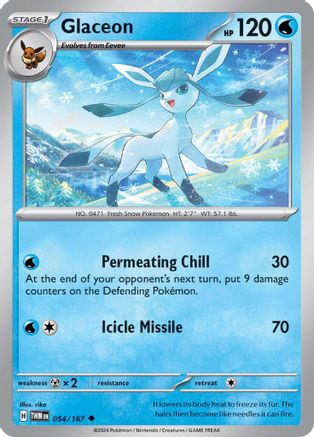 Glaceon 054/167 - SV06 Twilight Masquerade Reverse Holofoil