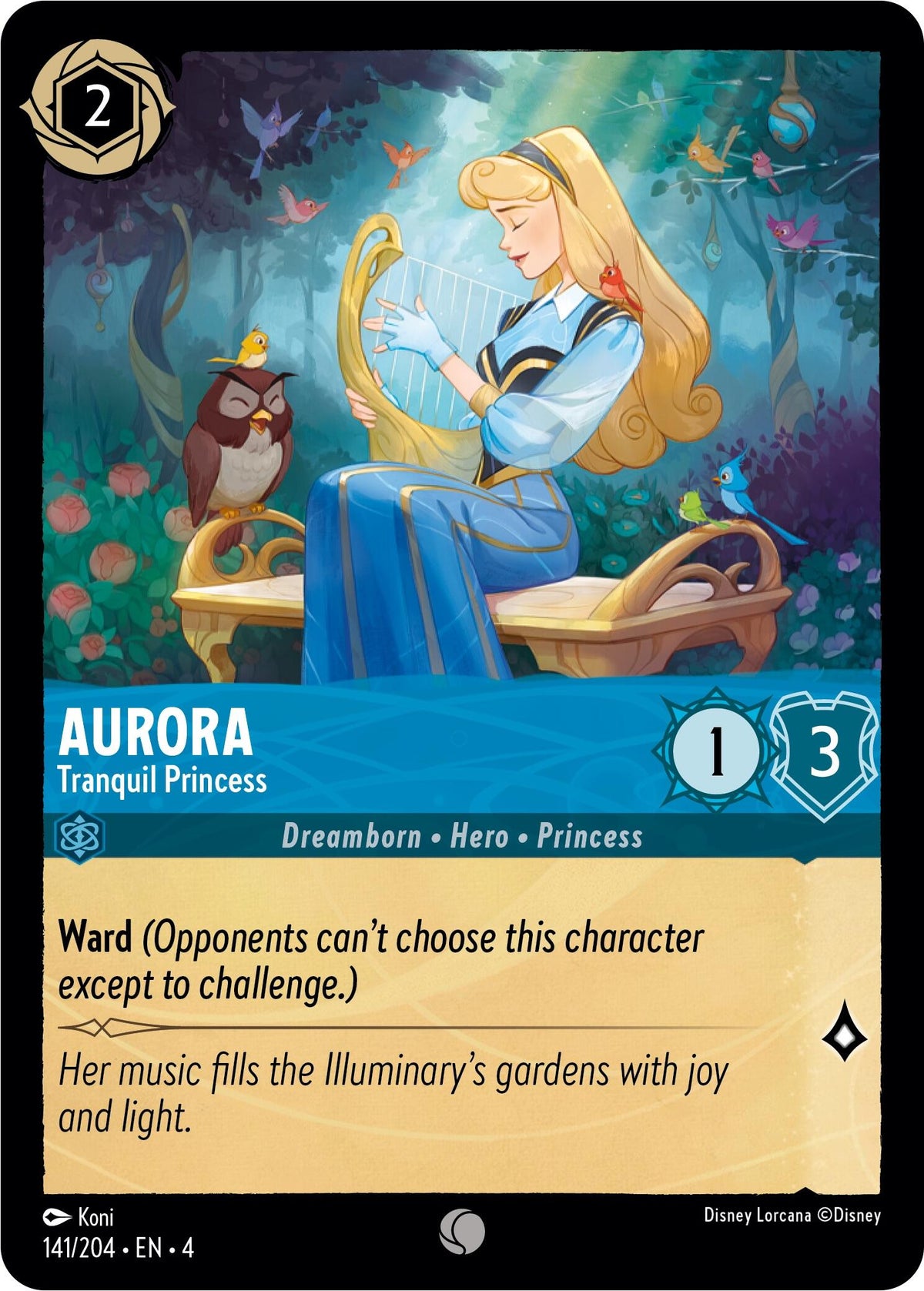 Aurora - Tranquil Princess (141/204) - Ursulas Return Cold Foil