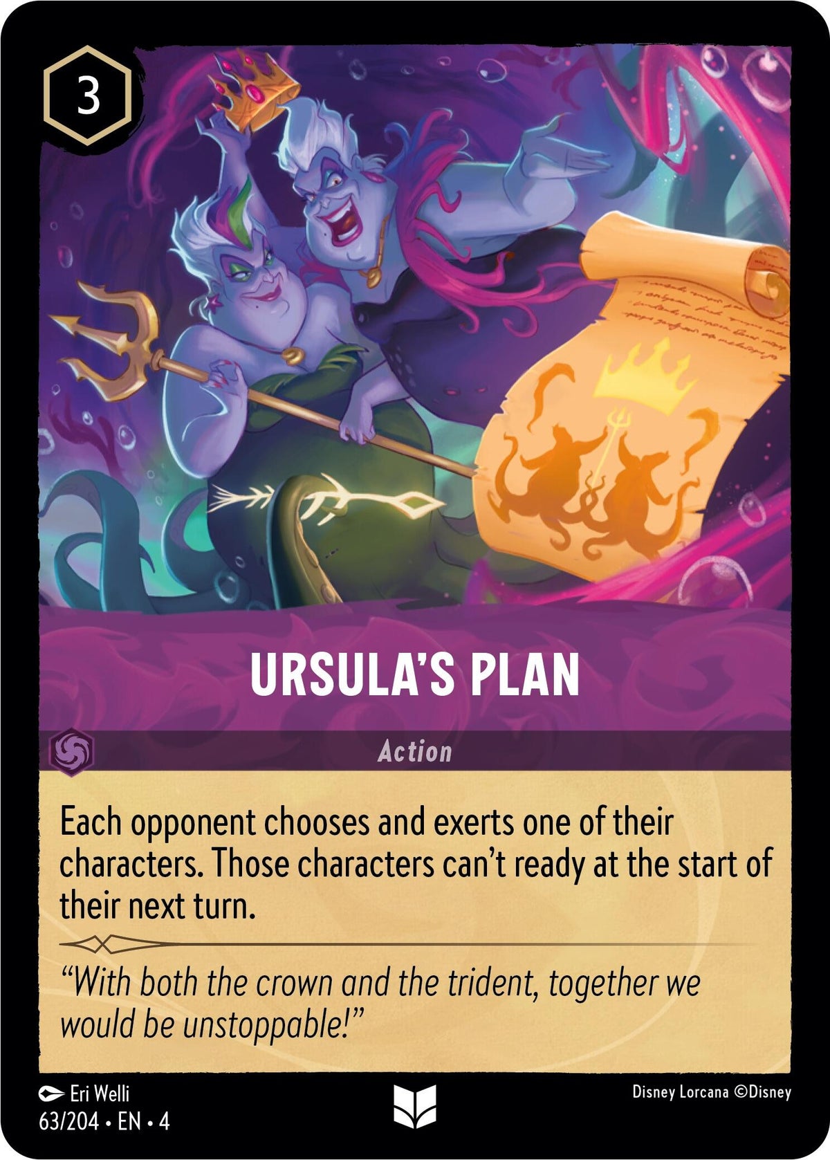 Ursula's Plan (63/204) - Ursulas Return Cold Foil