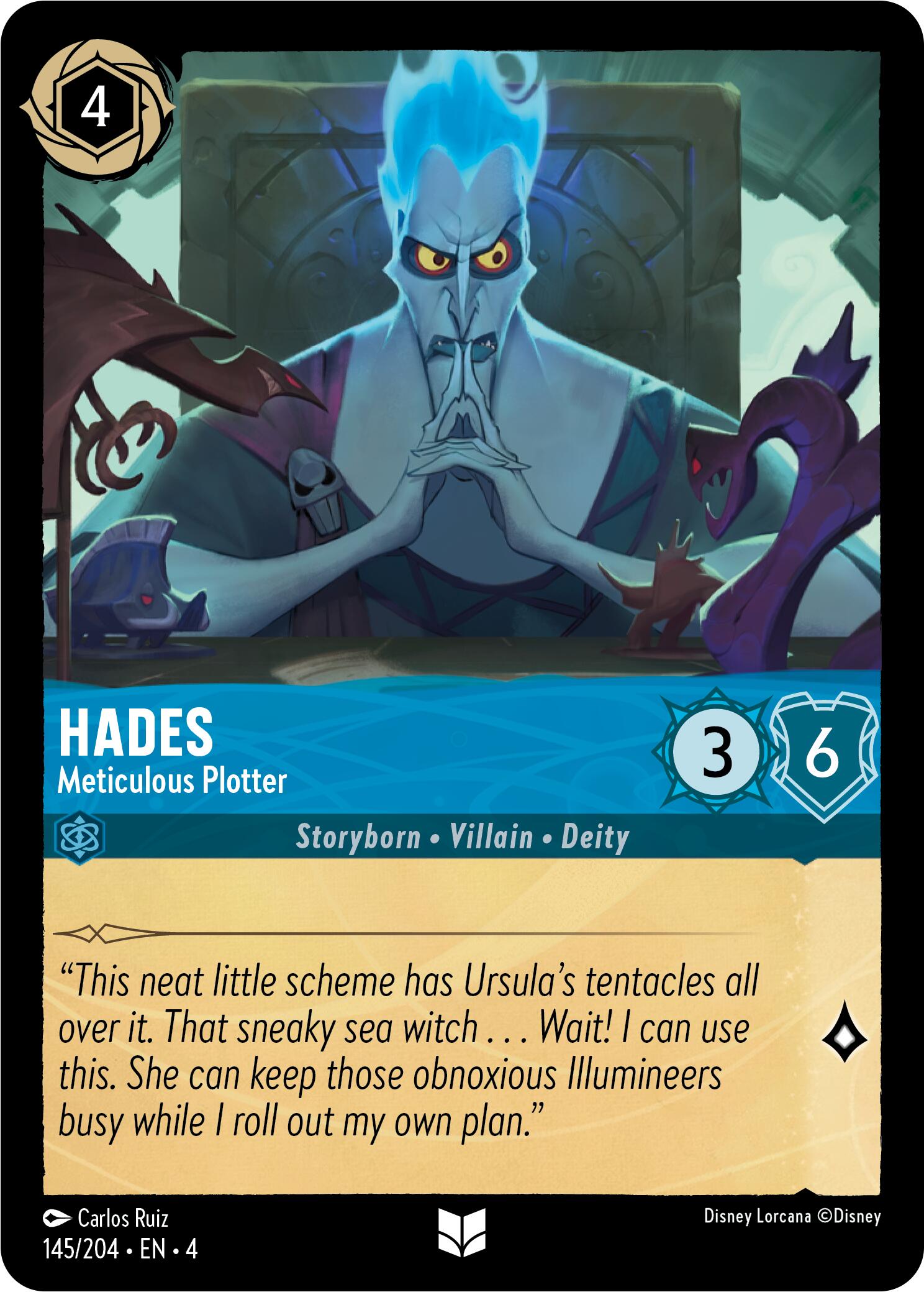 Hades - Meticulous Plotter (145/204) - Ursulas Return Cold Foil
