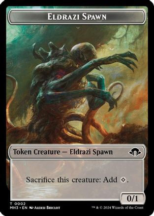 Eldrazi Spawn // Phyrexian Wurm (0018) Double-Sided Token (MH3-2 // 18) - Modern Horizons 3 Foil