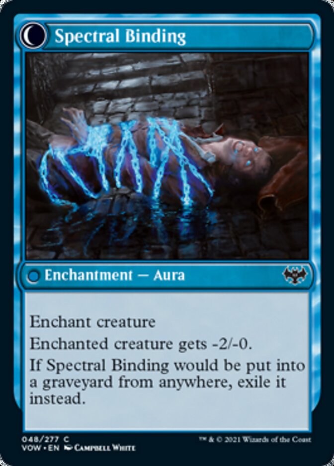 Binding Geist // Spectral Binding (VOW-048) - Innistrad: Crimson Vow: (Double Faced Transform) Foil