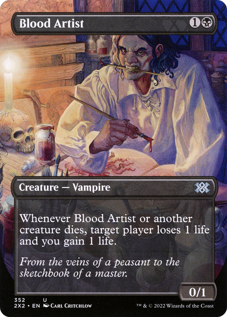 Blood Artist (2X2-352) - Double Masters 2022 (Borderless) Foil