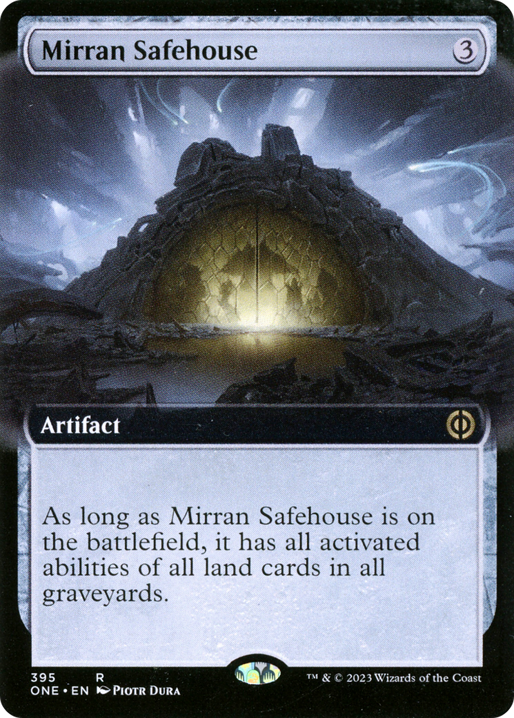 Mirran Safehouse (ONE-395) - Phyrexia: All Will Be One: (Extended Art) Foil
