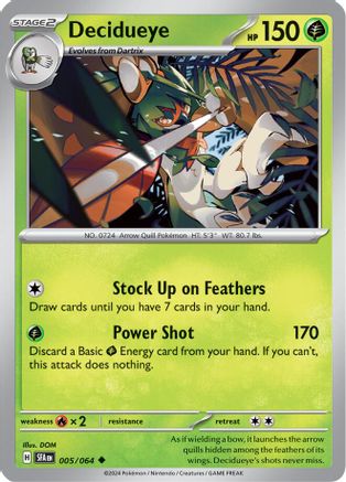 Decidueye 005/064 - SV Shrouded Fable Reverse Holofoil