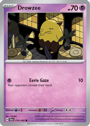 Drowzee 016/064 - SV Shrouded Fable Reverse Holofoil