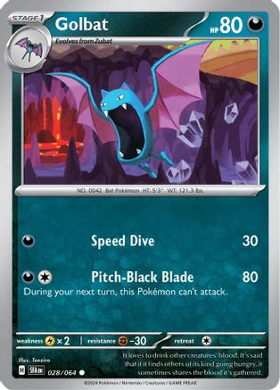 Golbat 028/064 - SV Shrouded Fable Reverse Holofoil