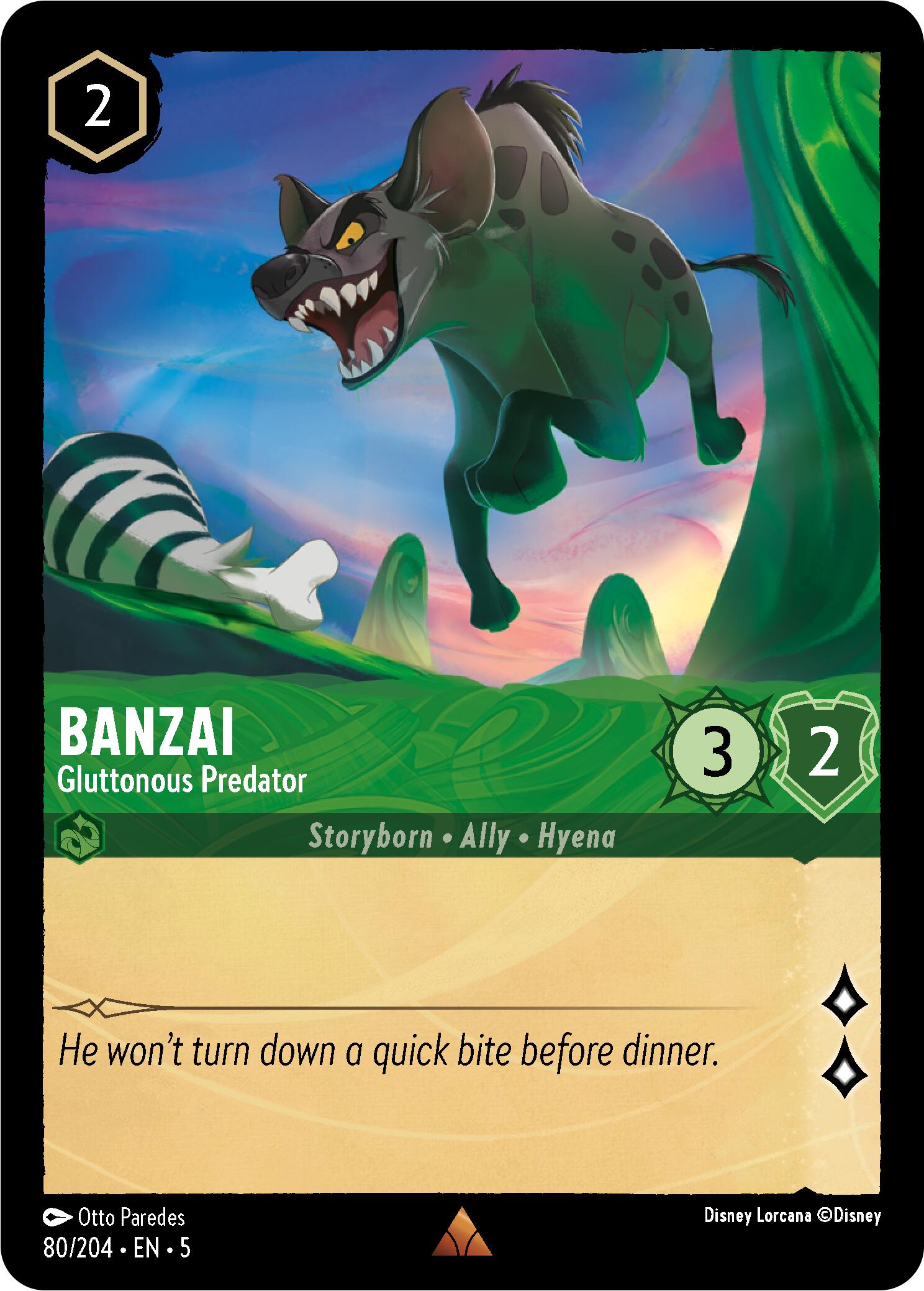 Banzai - Gluttonous Predator (80/204) - Shimmering Skies Cold Foil