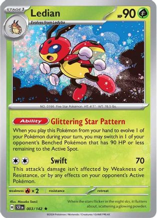 Ledian 003/142 - SV07 Stellar Crown Reverse Holofoil