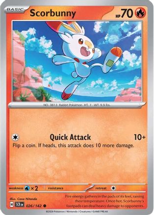 Scorbunny 026/142 - SV07 Stellar Crown