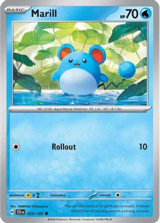 Marill 033/142 - SV07 Stellar Crown Reverse Holofoil