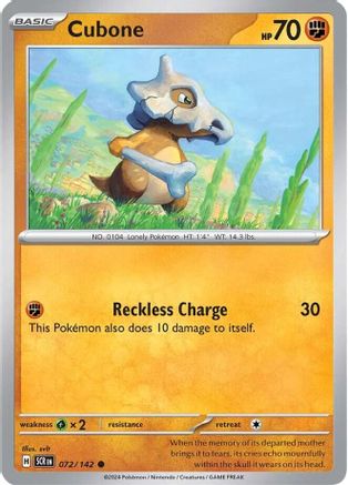 Cubone 072/142 - SV07 Stellar Crown