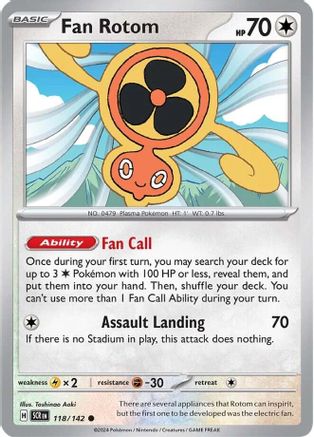 Fan Rotom 118/142 - SV07 Stellar Crown
