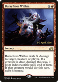 Burn from Within (PRE-148S) - Shadows over Innistrad Promos Foil