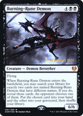 Burning-Rune Demon (PRE-81S) - Kaldheim Promos Foil