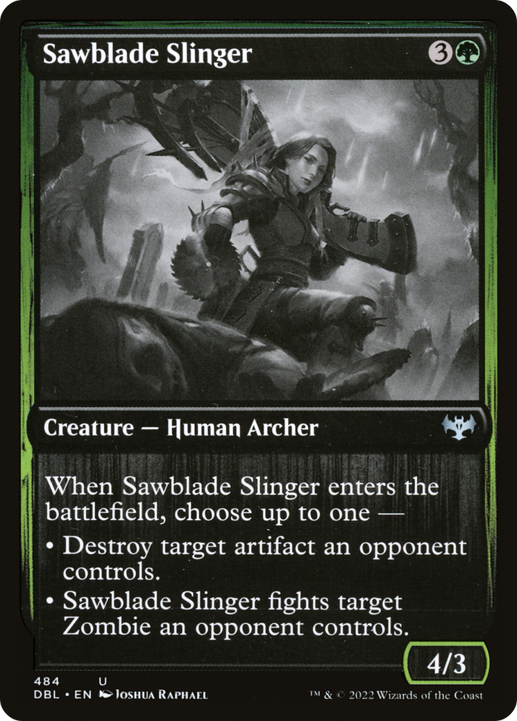 Sawblade Slinger (DBL-484) - Innistrad: Double Feature Foil