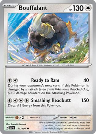Bouffalant 151/191 - SV08 Surging Sparks