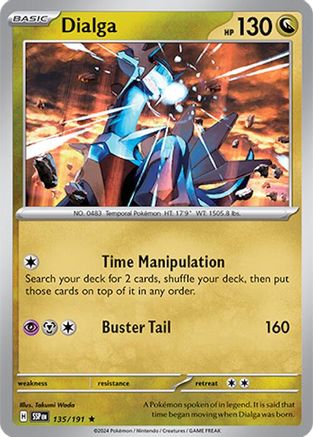 Dialga 135/191 - SV08 Surging Sparks Reverse Holofoil