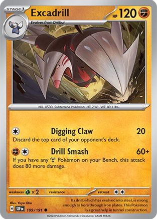 Excadrill 109/191 - SV08 Surging Sparks Reverse Holofoil