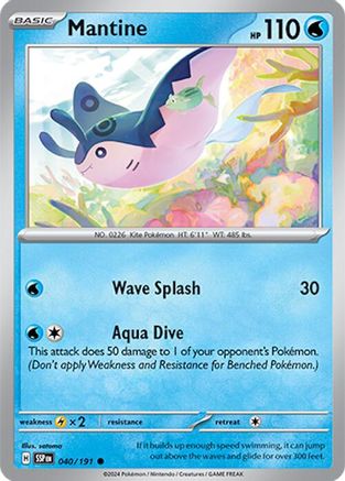 Mantine 040/191 - SV08 Surging Sparks Reverse Holofoil