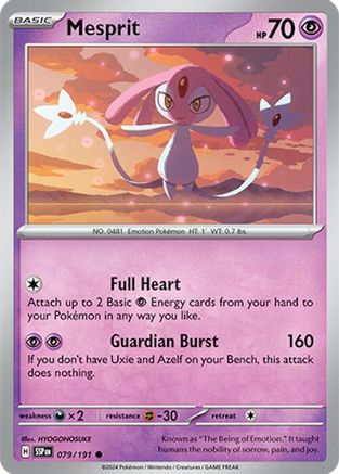 Mesprit 079/191 - SV08 Surging Sparks Reverse Holofoil