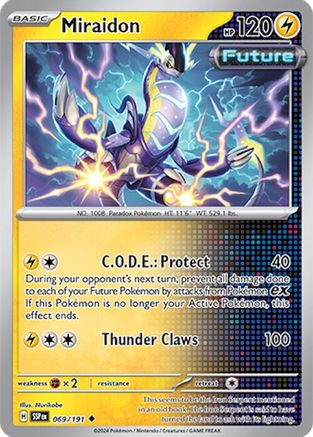 Miraidon 069/191 - SV08 Surging Sparks Reverse Holofoil