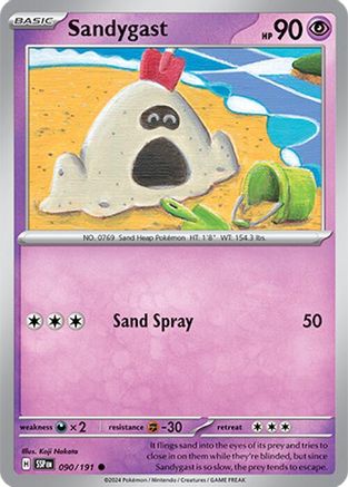 Sandygast 090/191 - SV08 Surging Sparks Reverse Holofoil