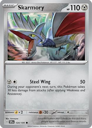 Skarmory 124/191 - SV08 Surging Sparks Reverse Holofoil