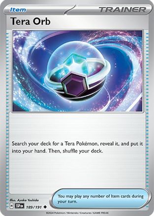 Tera Orb 189/191 - SV08 Surging Sparks Reverse Holofoil
