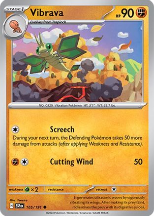 Vibrava 105/191 - SV08 Surging Sparks Reverse Holofoil