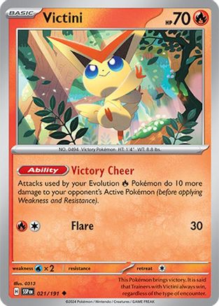 Victini 021/191 - SV08 Surging Sparks Reverse Holofoil