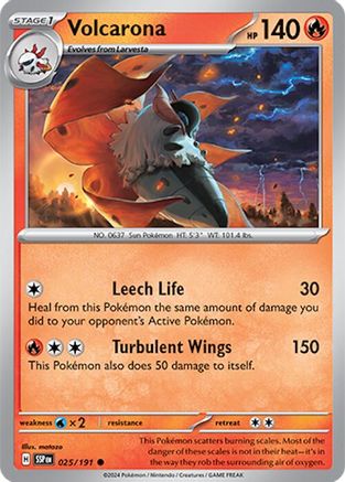 Volcarona 025/191 - SV08 Surging Sparks
