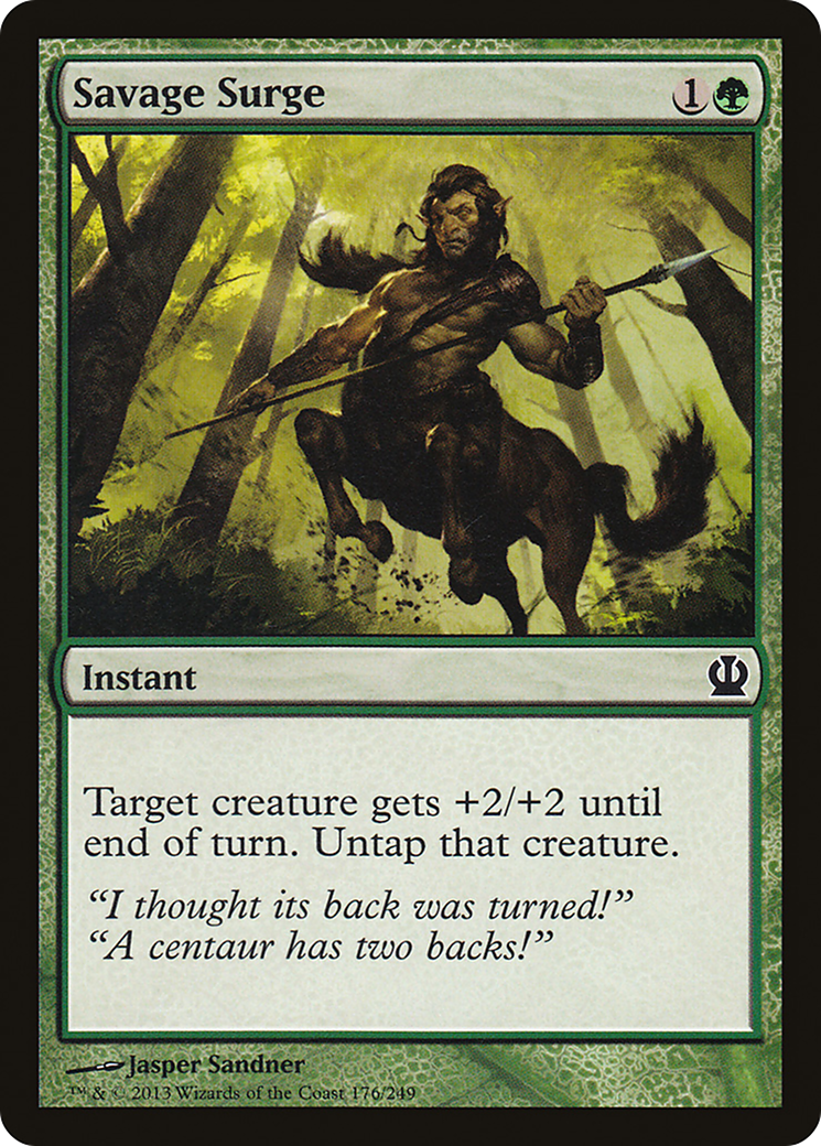 Savage Surge (THS-176) - Theros Foil