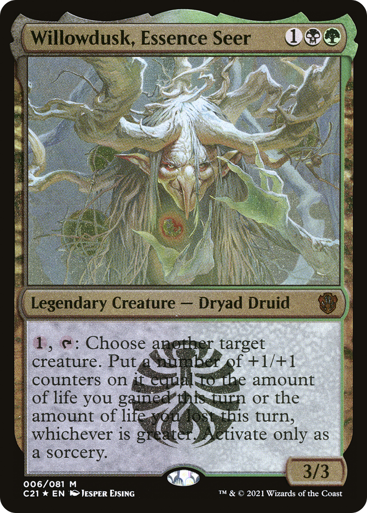 Willowdusk, Essence Seer (C21-006) - Commander 2021 Display Commanders Etched Foil