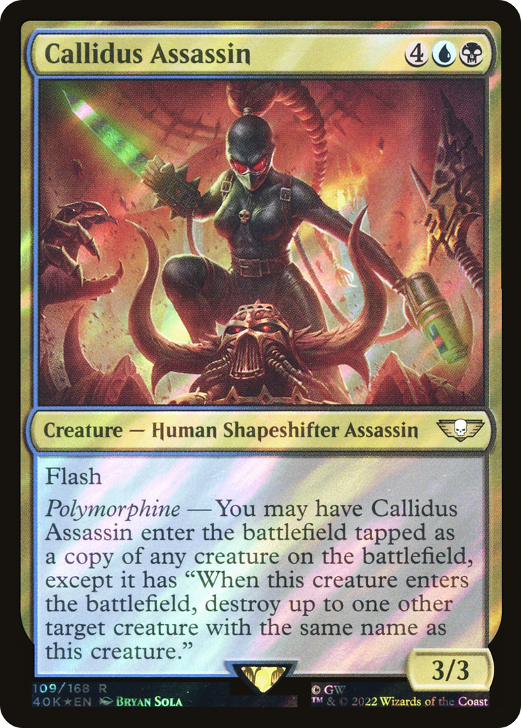 Callidus Assassin (40K-109★) - Warhammer 40,000 Commander Foil