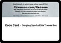 Code Card Surging Spark Elite Trainer Box  - SV08 Surging Sparks