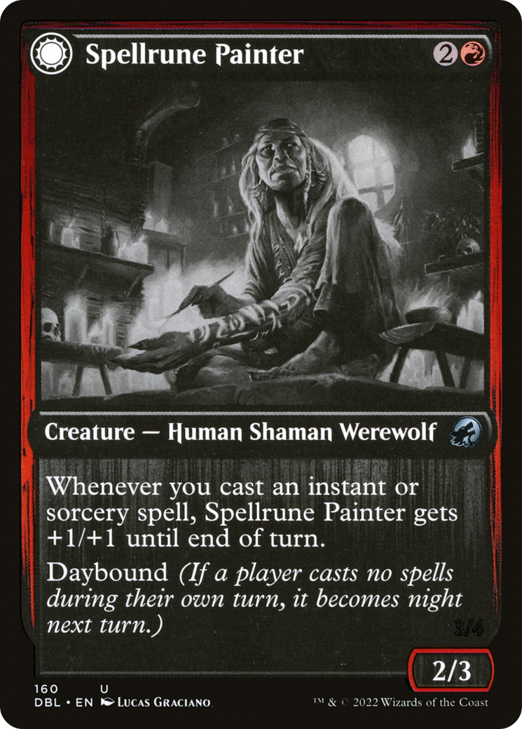 Spellrune Painter // Spellrune Howler (DBL-160) - Innistrad: Double Feature: (Double Faced Transform) Foil