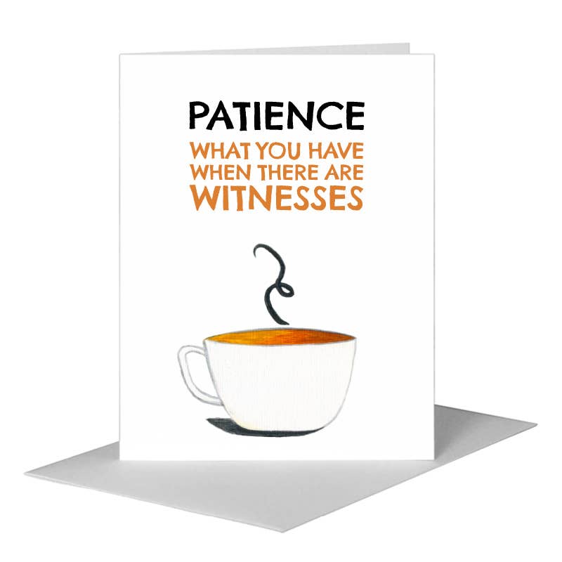 Coffee Cup, Greeting Card (#8065B)